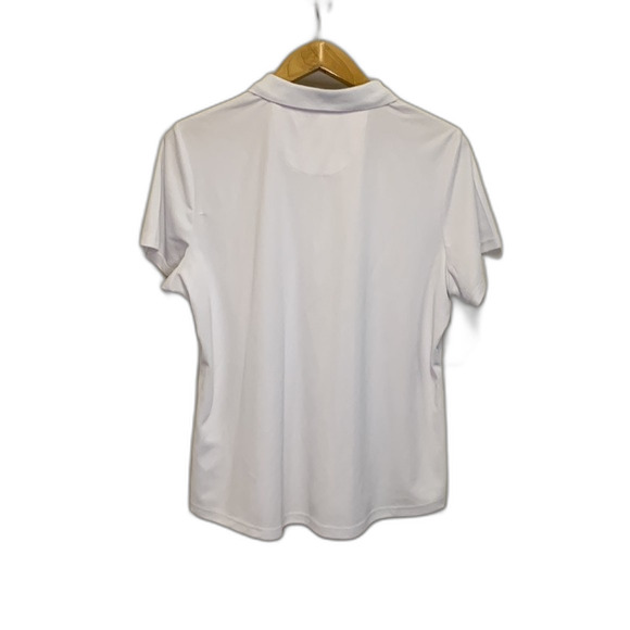 Tribal NWOT White Tennis/Golf Short Sleeve Performance Polo Shirt Size XL - Picture 7 of 10